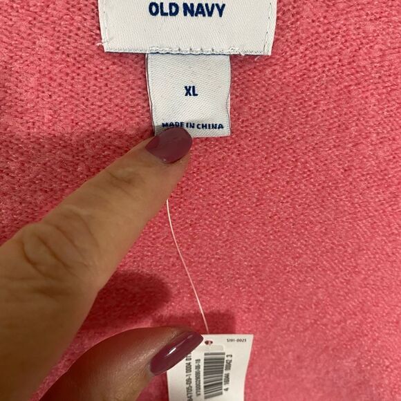 NWT Old Navy Pink Oversized Sweater - Picture 7 of 8